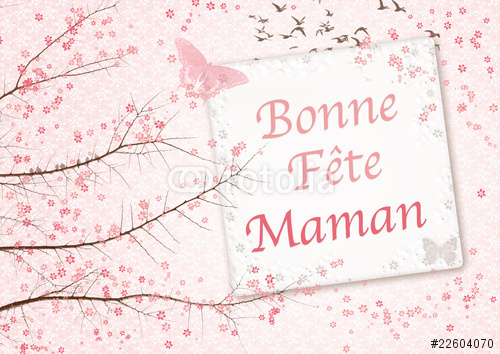 image carte de vœux bonne fête maman